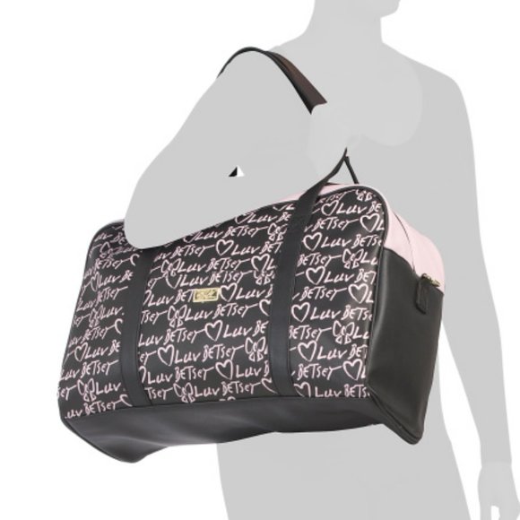New LUV BETSEY Kruiz Weekender With Wristlet - Picture 1 of 5